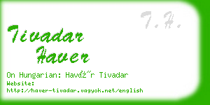 tivadar haver business card